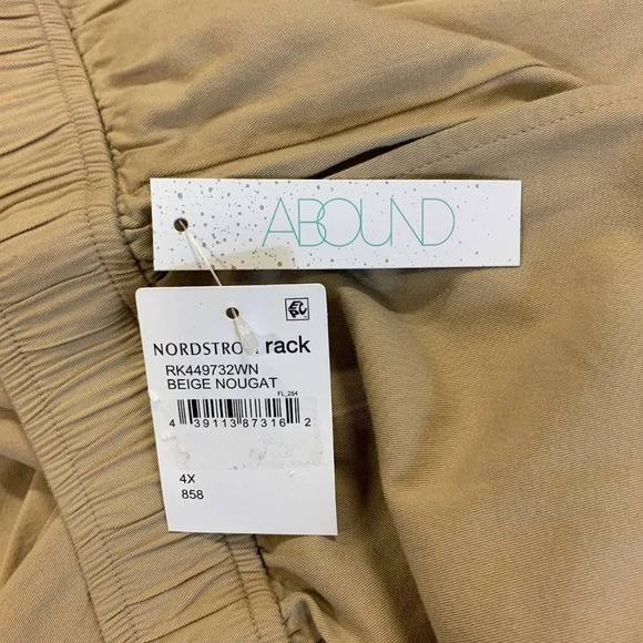 Abound‎ Women's Twill Balloon Leg Pants In Beige Nougat Size 4X NWT - Picture 6 of 13